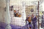 Carl Larsson i sundborrns kyrka-interior fran sundborns kyrka oil painting reproduction